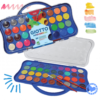 acuarelas giotto 36 colores bandeja mas pincel mumi diseño divertido