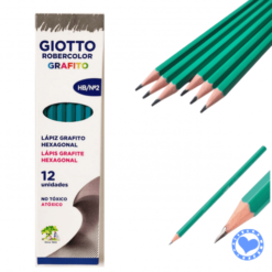 giotto lapices robercolor grafito x 12 hb negro
