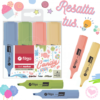 FILGO Resaltadores pastel text marker mumi diseño divertido candy