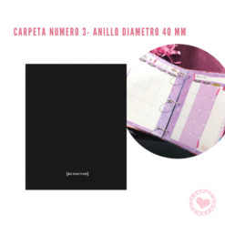 Carpeta Nº 3 3.Anillos BP Punto Cero Negro