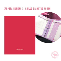 Carpeta Nº 3 3.Anillos BP Punto Cero Roja
