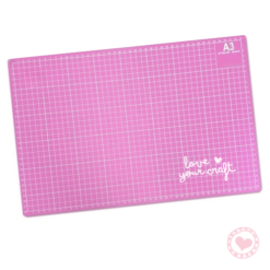 Base de Goma Para Corte Ibi Craft 45x30 A3 Rosa