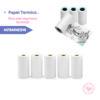 Papel Termico Blanco Autoadhesivo Ibi Craft p/Impresora Termica Portatil