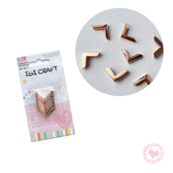 Protectores Metalicos de Esquinas Ibi Craft Oro Rosa