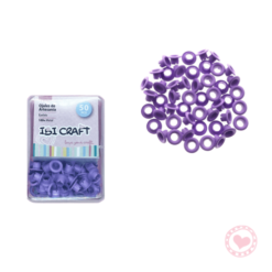 Ojalillos Aluminio Ibi Craft Eyelet 50pcs Violeta cod.650562