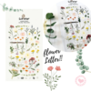 Sticker PVC 10*19cm Flower Letter