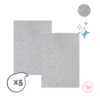 Goma Eva Glitter Ibi Craft A4 2mm x5 Plata