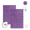 Goma Eva Glitter Ibi Craft A4 2mm x5 Violeta