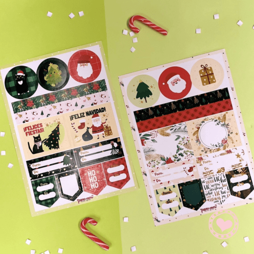 Stickers Navideños Punto Cero