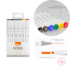 Marcadores Dual Marker Pro Doble Punta Evoke Brw x6 Colores
