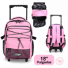 Mochila Chimola Carro Elásticos 18" - Pink