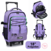 Mochila Chimola Carro Elásticos 18" - Light Purple