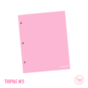 Carpeta Nº 3 Punto.Cero BP Dos.Tapas Pastel Rosa