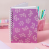 Cuaderno A5 T/D Rayado BP Punto Cero Margaritas Lilas