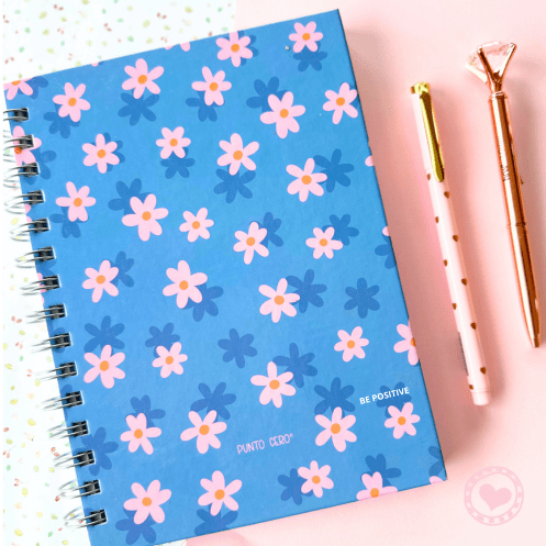 Cuaderno A5 T/D Punto Cero Cuadriculado Daisy