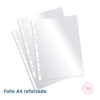 Folio A4 Cristal Ibi Craft 40 Mic. C/Banda 11 perf. x 10 hjs.