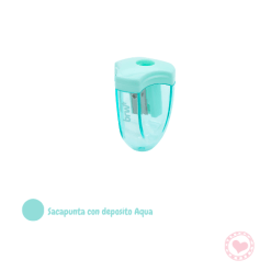Sacapuntas Con Deposito Engomado Brw Aqua