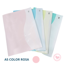 Sobre Plastico A5 Ibi Craft c/Boton Esquela Pastel Rosa