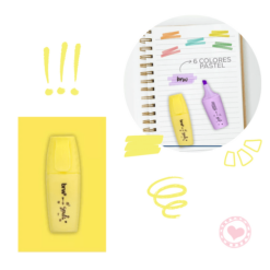 Mini Resaltador Pastel Brw Amarillo