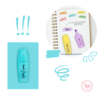 Mini Resaltador Pastel Brw Celeste