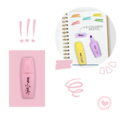 Mini Resaltador Pastel Brw Rosa