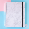MI Cuaderno Base A4 Punto Cero T/D Rayado Marmol Blanco