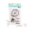 Sello Siliconado Cristal 4x6" Love and Flowers cod.841306