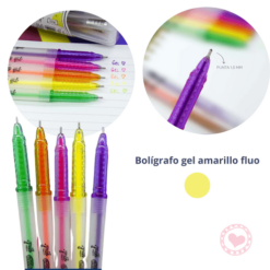 Bolígrafo Gel Fluo Brw 1.0mm x1 Amarillo