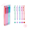 Boligrafos Borrables Retractil Gel 0.7Mm BRW Blister X5 Colores