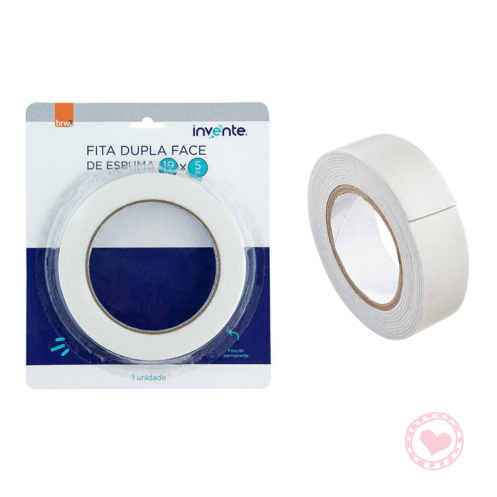 Cinta Adhesiva Doble Faz Espuma BRW 19Mm X 5M