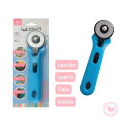 Cutter Rotativo Celeste 45 mm Ibicraft