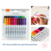 Marcador Artístico Permanente Blíster x24 BRW