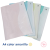 Sobre Plastico Ibi Craft A4 c/Boton Pastel Amarillo