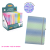 Libreta T/D A5 Multipaper Degrade Escamas Celeste y Verde