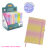 Libreta T/D A5 Multipaper Degrade Escamas Rosa y Amarillo