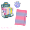 Libreta T/D A5 Multipaper Degrade Escamas Rosa y Lila