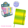 Libreta T/D A5 Multipaper Degrade Escamas Verde y Amarillo