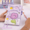 Libreta A5 Multipaper Flower Soft Cover Lila