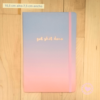 Libreta A7 T/D Multipaper Degrade get shit done Violeta y Rosa