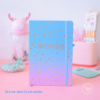Libreta A7 T/D Multipaper Sparkly Notes and Ideas Celeste