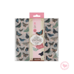 Papel Vellum 20x20cm Ibi Craft 96grs. x8hojas Vintage