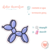 Sticker Decorativo Dog Violeta