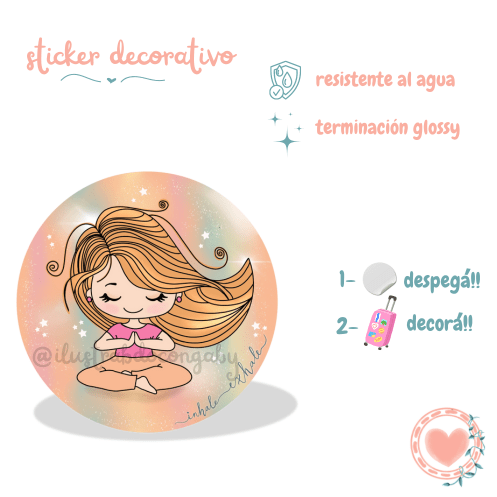 Sticker Decorativo Inhale exhale