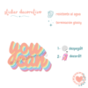 Sticker Decorativo You Can