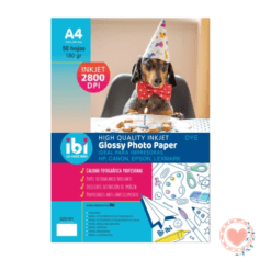 Papel Fotografico Ibi Craft A4 180grs x50Hojas