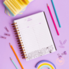 Agenda para Pintar Perpetua Punto Cero Florcitas Lilas