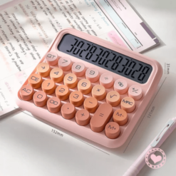 Calculadora Premium Escritorio 12dig. Horizontal Rosa IbiCraft