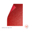 Goma Eva Glitter Ibi Craft A4 2mm x5 Rojo