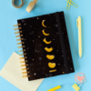 MI Cuaderno A5 Punto Cero ♥ Lunas gatitos