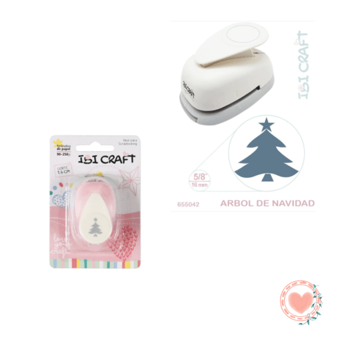 Perforadora Artistica Ibi Craft 1.6cm 3/4" Arbol de Navidad Cod.655042
